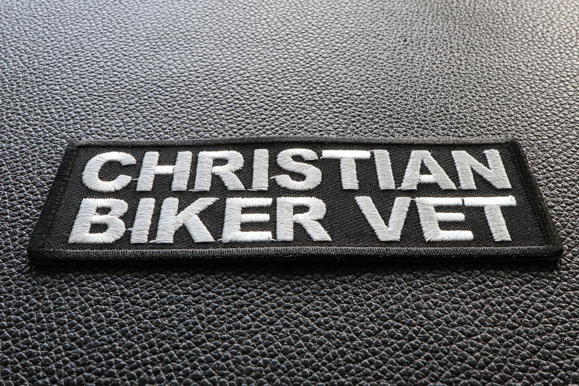 Christian Biker Patch - A Strong Representation of Faith (  4 x 3  inches )